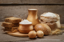 mąka żytnia i chleb