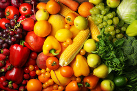 kolorowe owoce i warzywa