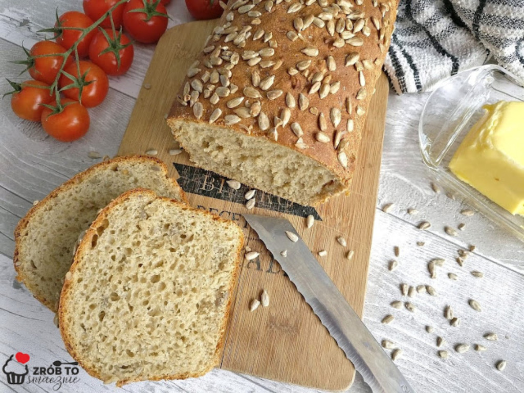 Chleb z mąki chlebowej z dodatkiem miodu