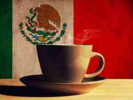 Kawa i flaga Meksyku