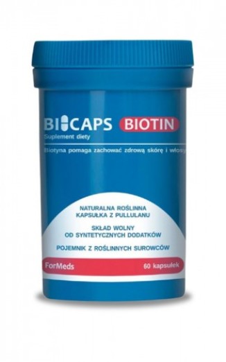 Bicaps Biotin - Biotyna 60 kaps witamina B7 - Formeds