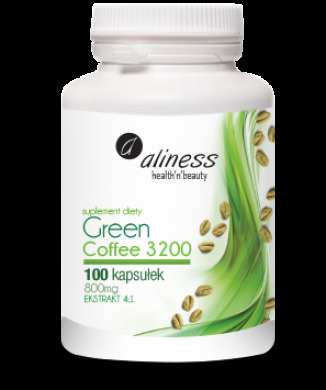 Aliness Green Coffee 3200 Zielona Kawa 100 kapsułek