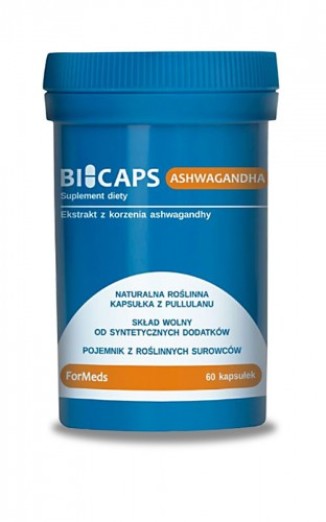 Bicaps - Ashwagandha ekstrakt 290mg 60 kaps. - ForMeds
