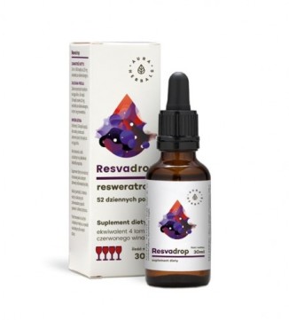 Resvadrop - Resveratrol w kroplach - 30ml - Aura Herbals