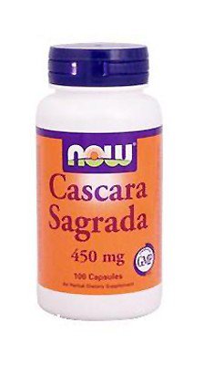 Cascara Sagrada 100kaps Now Foods wsparcie jelit        