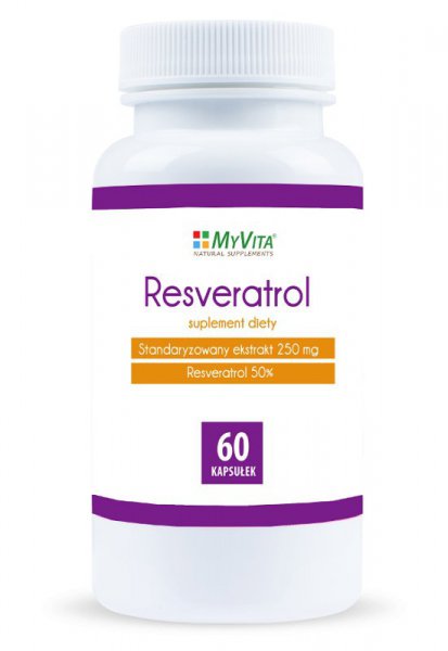 Resveratrol 250mg Myvita 60kaps.                        