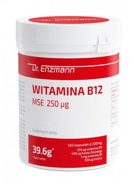 Witamina B12 MSE 120kap Dr Enzmann kwas foliowy biotyna 