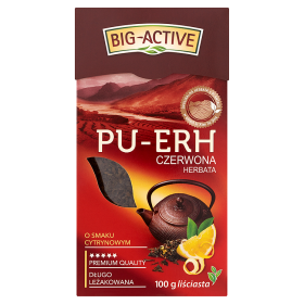 Big-Active Pu-Erh Herbata czerwona o smaku cytrynowym 100 g