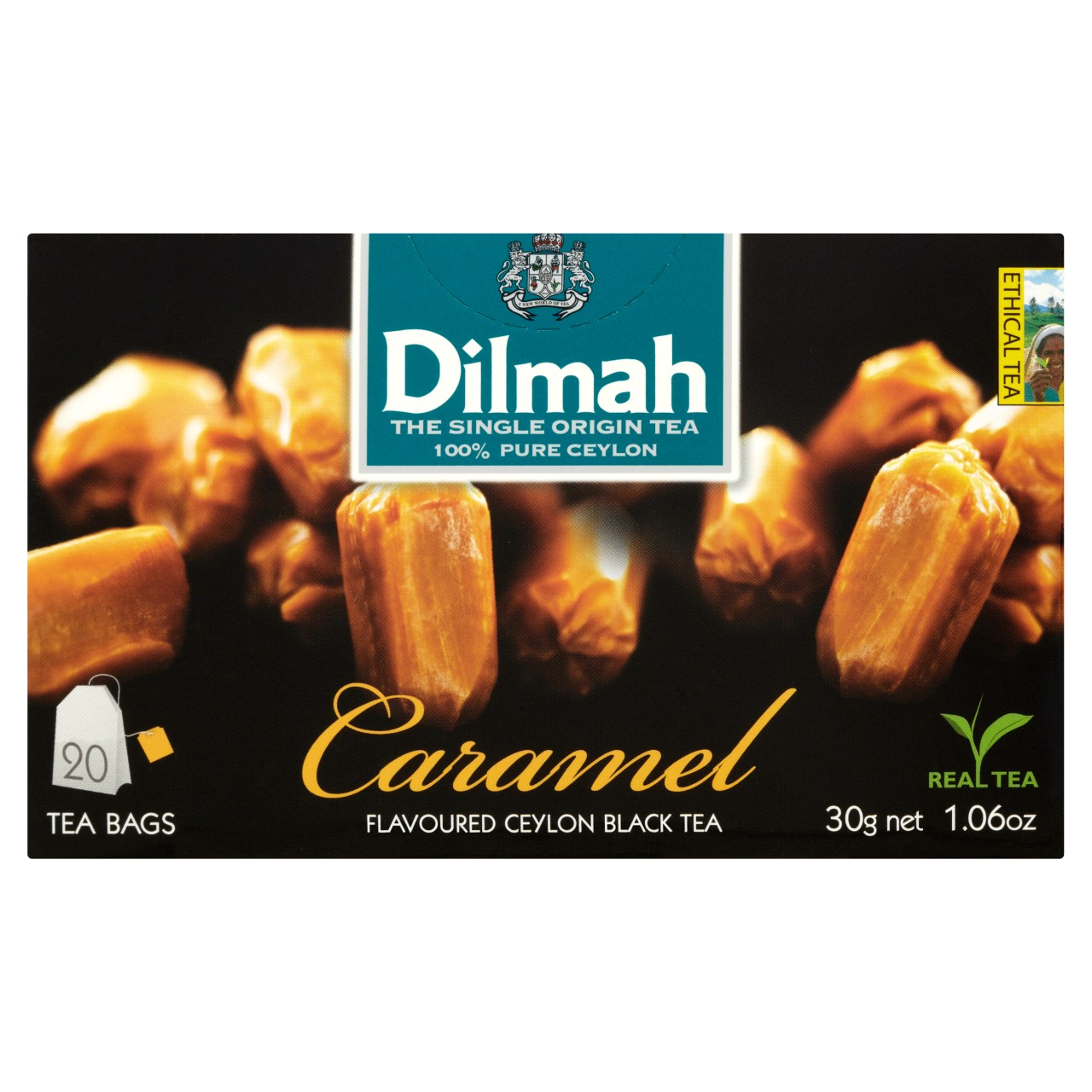 Dilmah Cejlońska czarna herbata z aromatem karmelu 30 g (20 torebek)