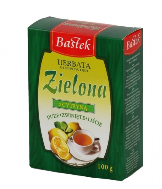 Herbata zielona liściasta z cytryną 100 g