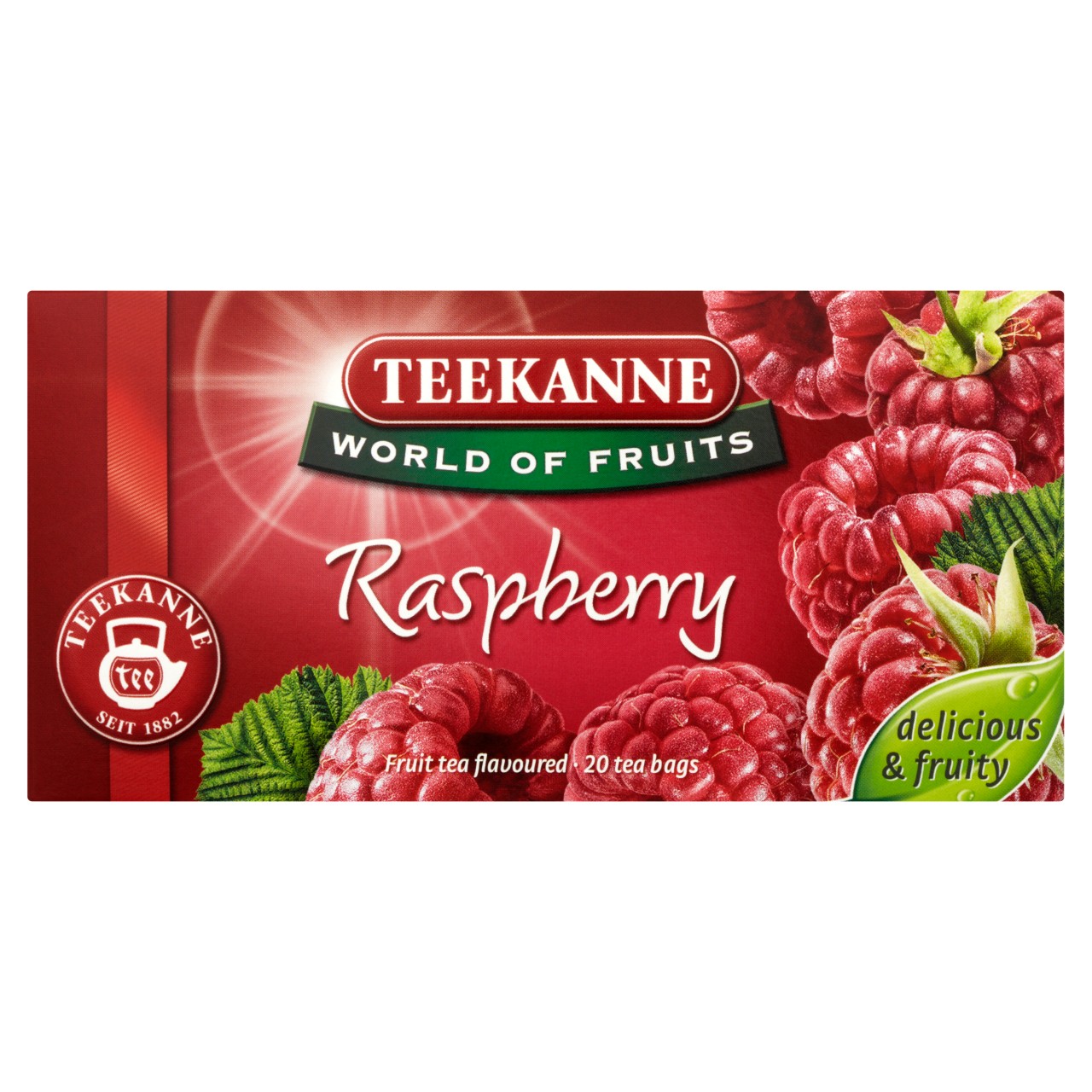 Teekanne World of Fruits Raspberry Mieszanka herbatek owocowych 50 g (20 torebek)