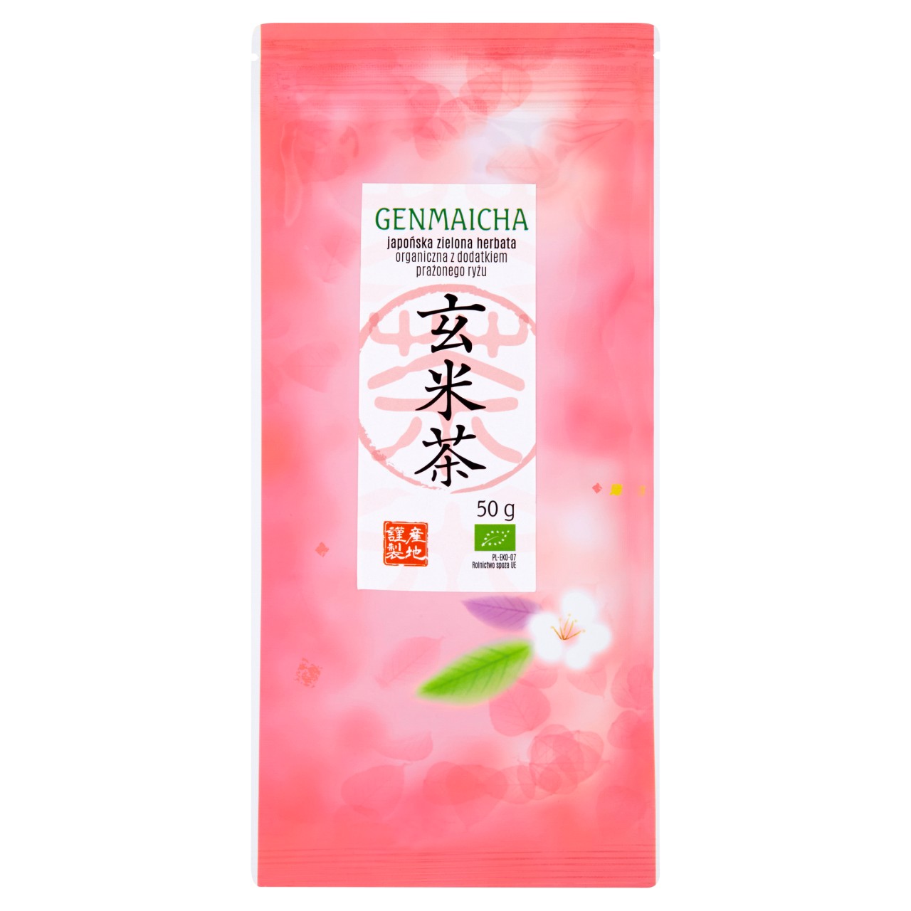 Genmaicha Japońska zielona herbata organiczna z dodatkiem prażonego ryżu 50 g