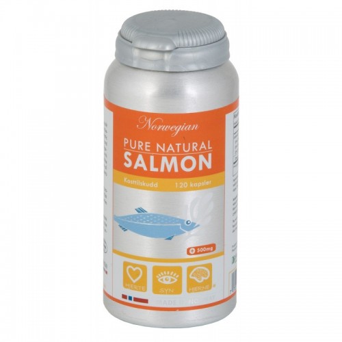 Norwegian Pure Natural Salomon Omega 3 olej z łososia 120 kaps.