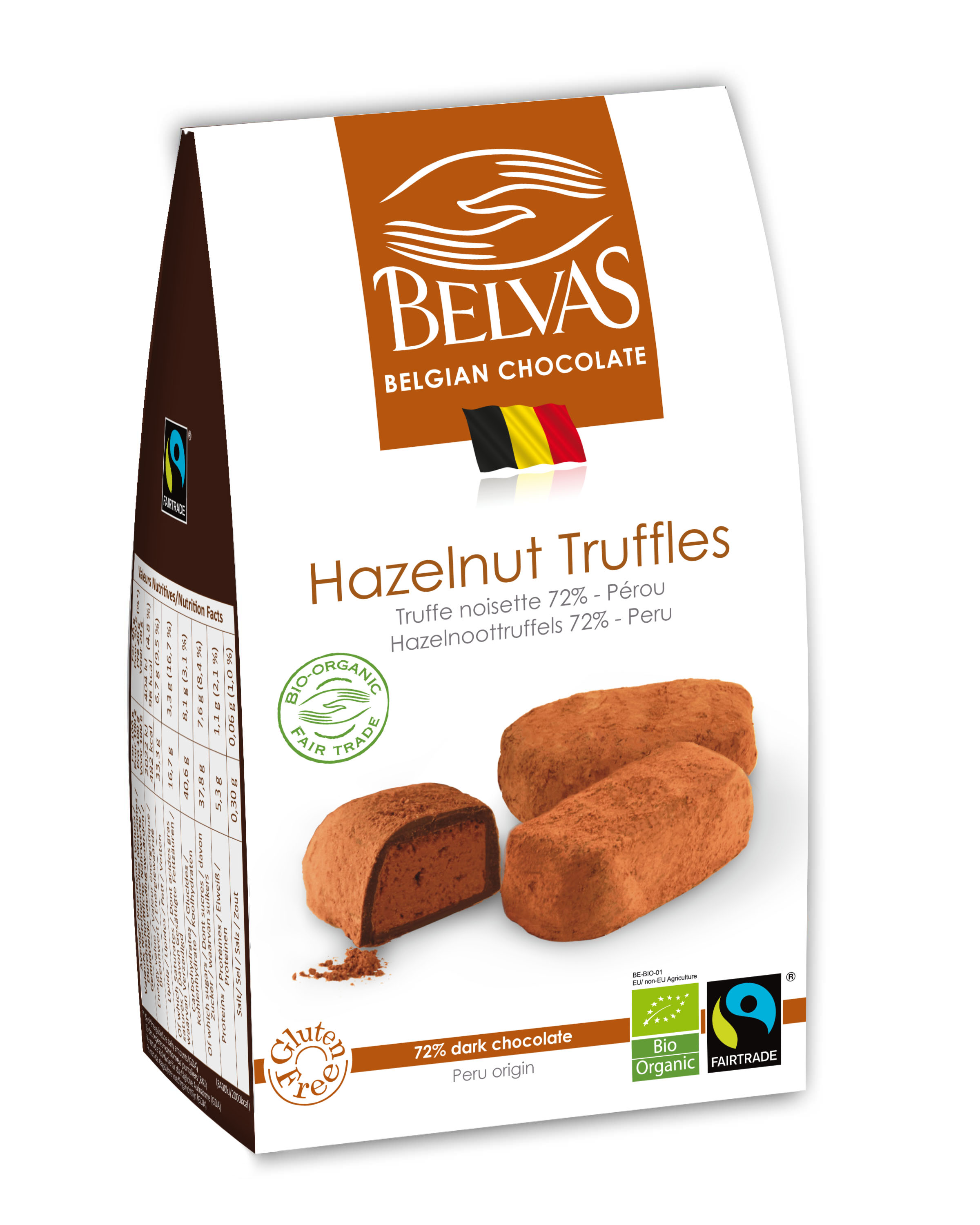 Belgijskie Czekoladki Z Orzechami Laskowymi Bg Fair Trade BIO 100 g