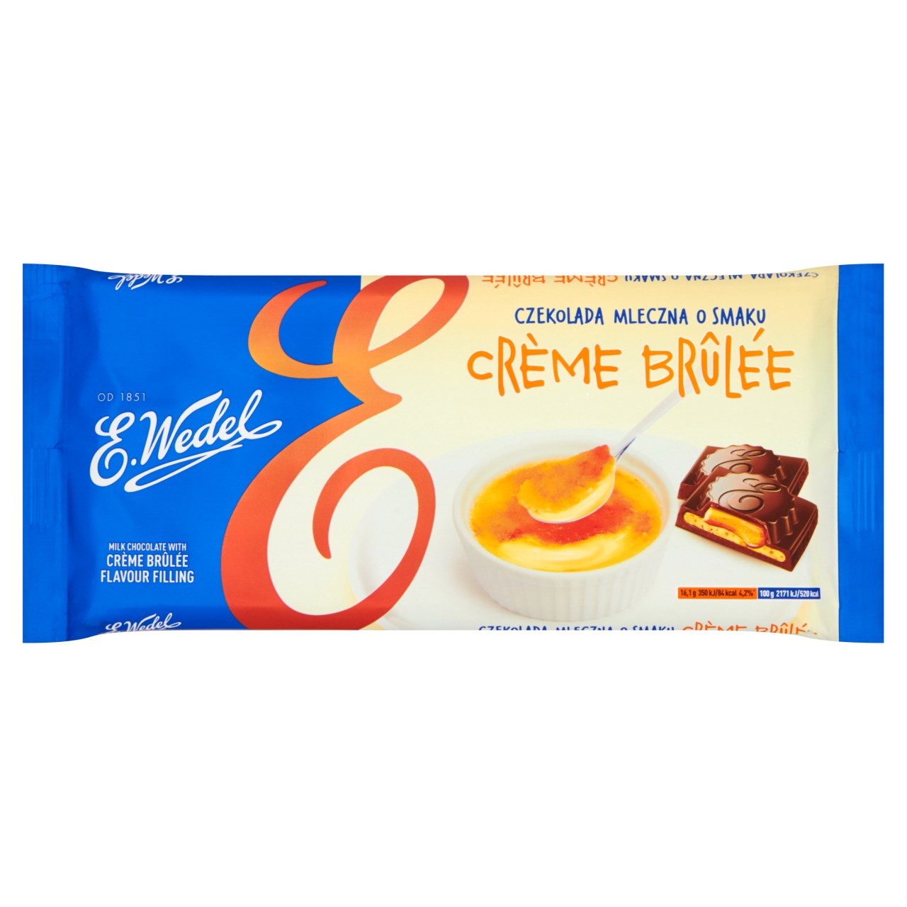 E.Wedel Czekolada mleczna o smaku crème brûlée 289 g