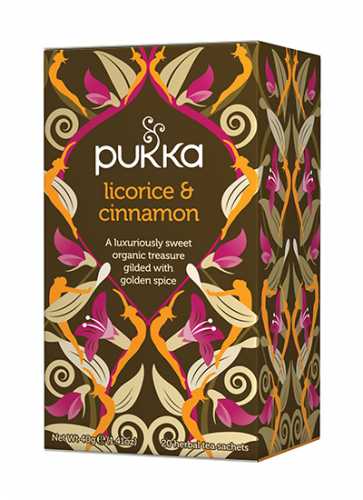 Herbata licorice and Cinnamon Bio 20 saszetek Pukka