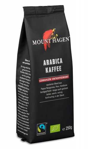 Kawa mielona arabica palona bezkofeinowa fair trade BIO 250 g - MOUNT HAGEN