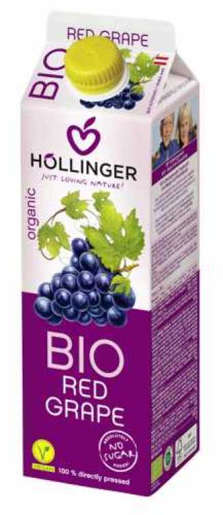 Sok z czerwonych winogron BIO 1 L - HOLLINGER