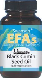 Olej z nasion czarnego kminu 500mg Black Cumin Seed Oil czarnuszka witamina E 60 kapsułek SWANSON