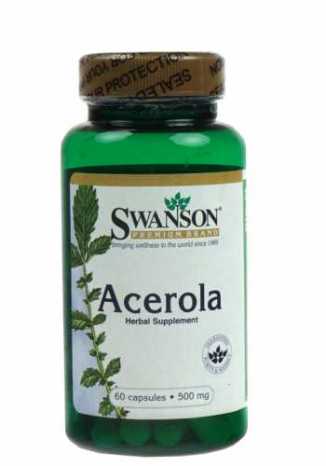 Acerola 500mg witamina C 60 kapsułek SWANSON