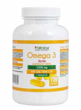 Omega-3 forte EPA 18% / DHA 12% 1000mg 120 kapsułek MyVita