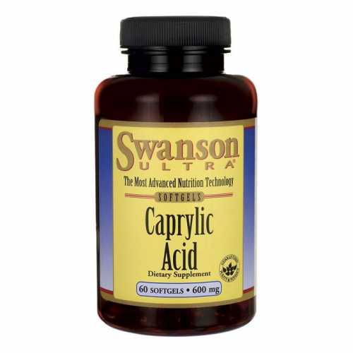 Kwas kaprylowy Caprylic Acid 60 kaps. SWANSON