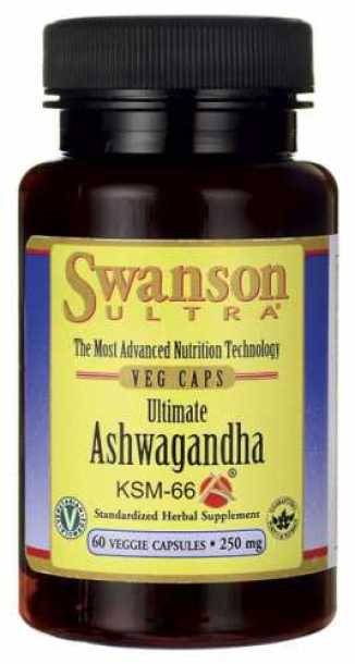 Ashwagandha KSM-66 250mg ekstrakt 60 kapsułek SWANSON
