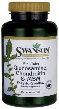 Glukozamina Chondroityna MSM Glucosamine Chondroitin MSM 360tab. SWANSON