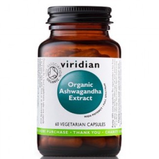 Organic Ashwagandha 60 kapsułek Viridian