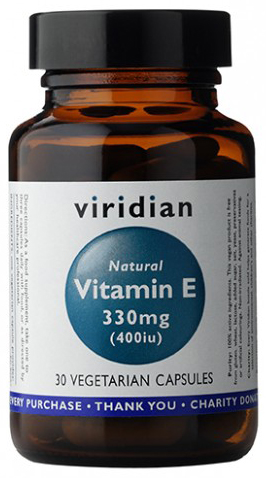 Naturalna witamina E 400IU Natural vitamin E 330mg 30 kapsułek Viridian