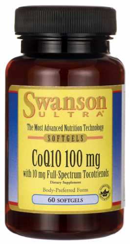 CoQ10 with 10mg Full-Spectrum Tocotrienols 60 kaps SWANSON