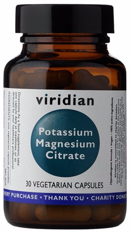 Potas i Magnez Potassium Magnesium Citrate 30 kapsułek Viridian