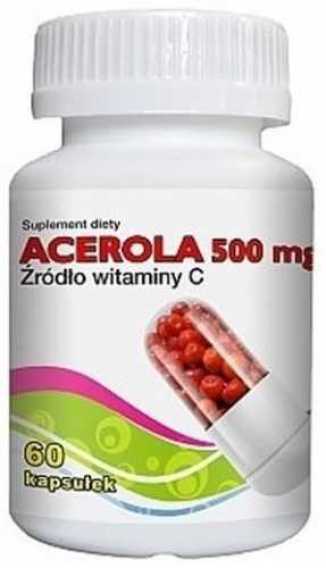 Acerola naturalna witamina C 500mg 60 kapsułek GorVita