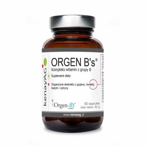 Kompleks witamin z grupy B Orgen B's 60 kapsułek kenayAG