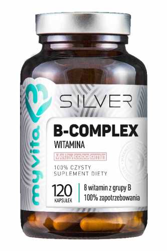 B-complex 8 witamin z grupy B 120 kapsułek MyVita Silver Pure