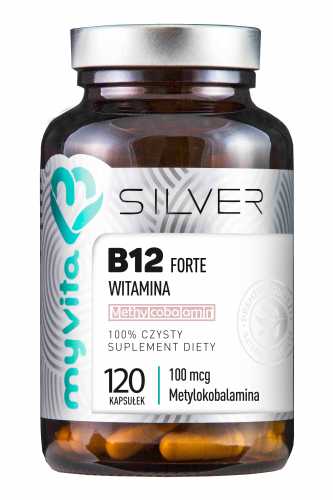 B12 Forte 100mcg metylokobalamina 120 kapsułek MyVita Silver Pure