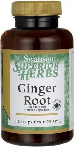 Imbir ekstrakt Ginger Root 250mg 120 kapsułek SWANSON