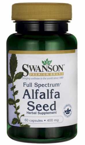 Alfalfa FS Alfalfa Seed 400mg 60 kapsułek SWANSON