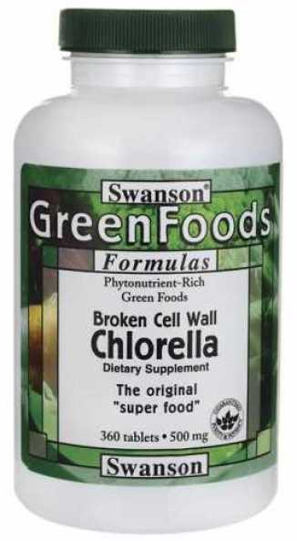 Chlorella Broken Cell Wall 500mg 360 tabletek SWANSON