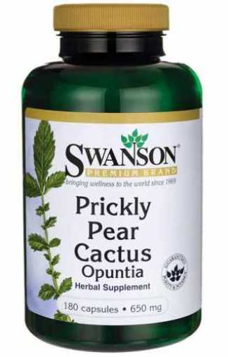 Opuncja Prickly Pear Cactus 650mg 180 kapsułek SWANSON