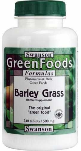 Trawa jęczmienna Barley Grass 500mg 240 tabletek SWANSON