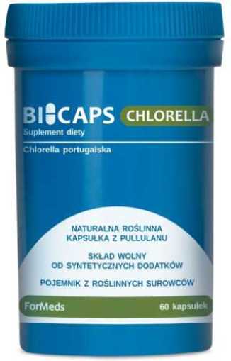 Bicaps Chlorella portugalska 530mg 60 porcji 60 kapsułek ForMeds
