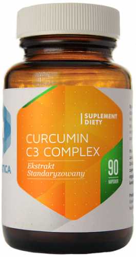 Wyciąg z kurkumy Curcumin C3 Complex ekstrakt standaryzowany 230mg 90 kapsułek Hepatica