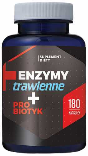 Enzymy trawienne + probiotyk 180 kapsułek Hepatica