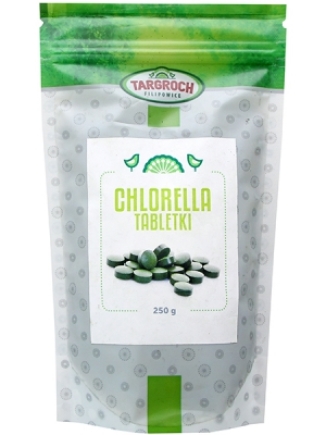 Chlorella tabletki 250mg 1000 tabletek 250g Targroch