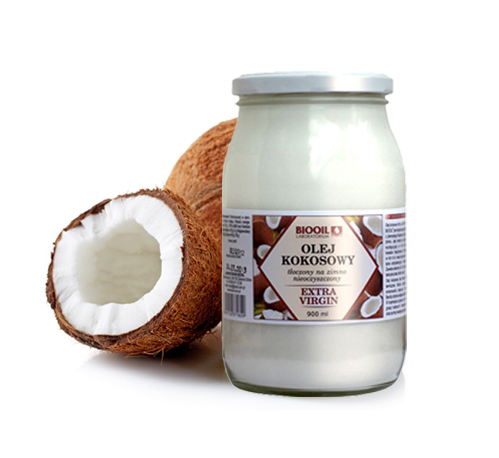 Olej kokosowy nierafinowany tłoczony na zimno extra virgin 900ml BIOOIL