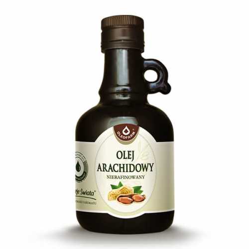 Olej arachidowy nierafinowany Oleje świata 250ml Oleofarm