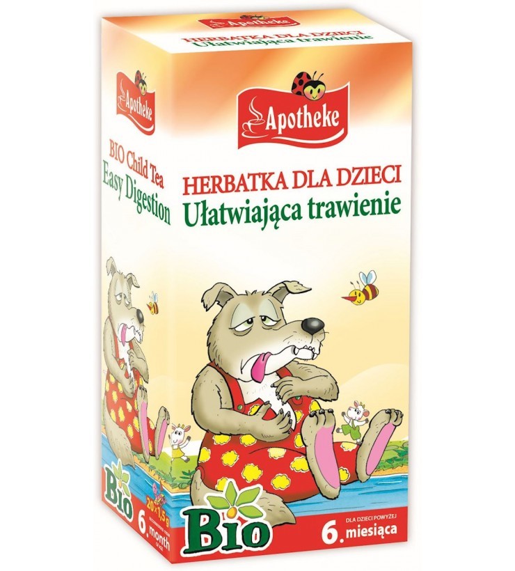 HERBATKA DLA DZIECI – NA TRAWIENIE BIO (20 x 1.5 g) 30 g – APOTHEKE Zdrowe