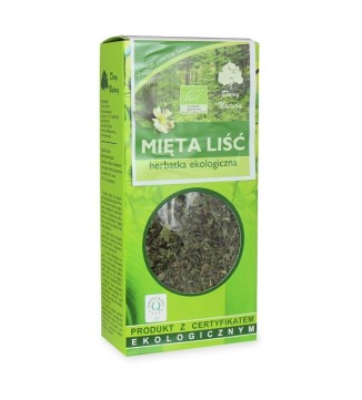 HERBATKA LIŚĆ MIĘTY BIO 25 g – DARY NATURY Zdrowe
