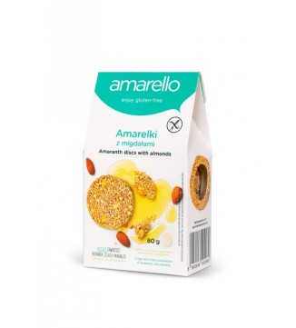 AMARELKI Z MIGDAŁAMI BEZ CUKRU 80 g – AMARELLO Zdrowe